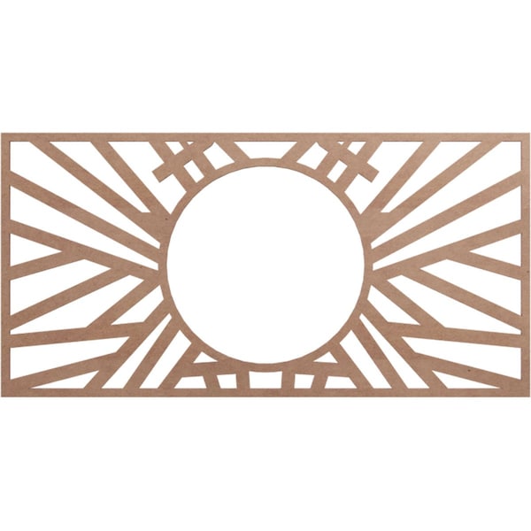 Ekena Millwork Hoover Wood Fretwork Pierced Ceiling Medallion, Wood (Paint Grade), 26"W x 13"H x 9 5/8"ID x 3/8"T CMWP26X13X0375HOMF - main
